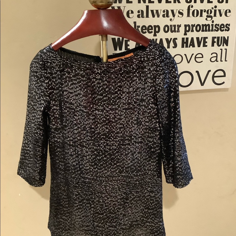 Tory Burch Sequin Blouse Size 6